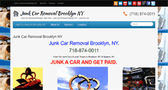 Desktop Screenshot of junkcarremovalbrooklynny.com