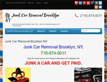 Tablet Screenshot of junkcarremovalbrooklynny.com